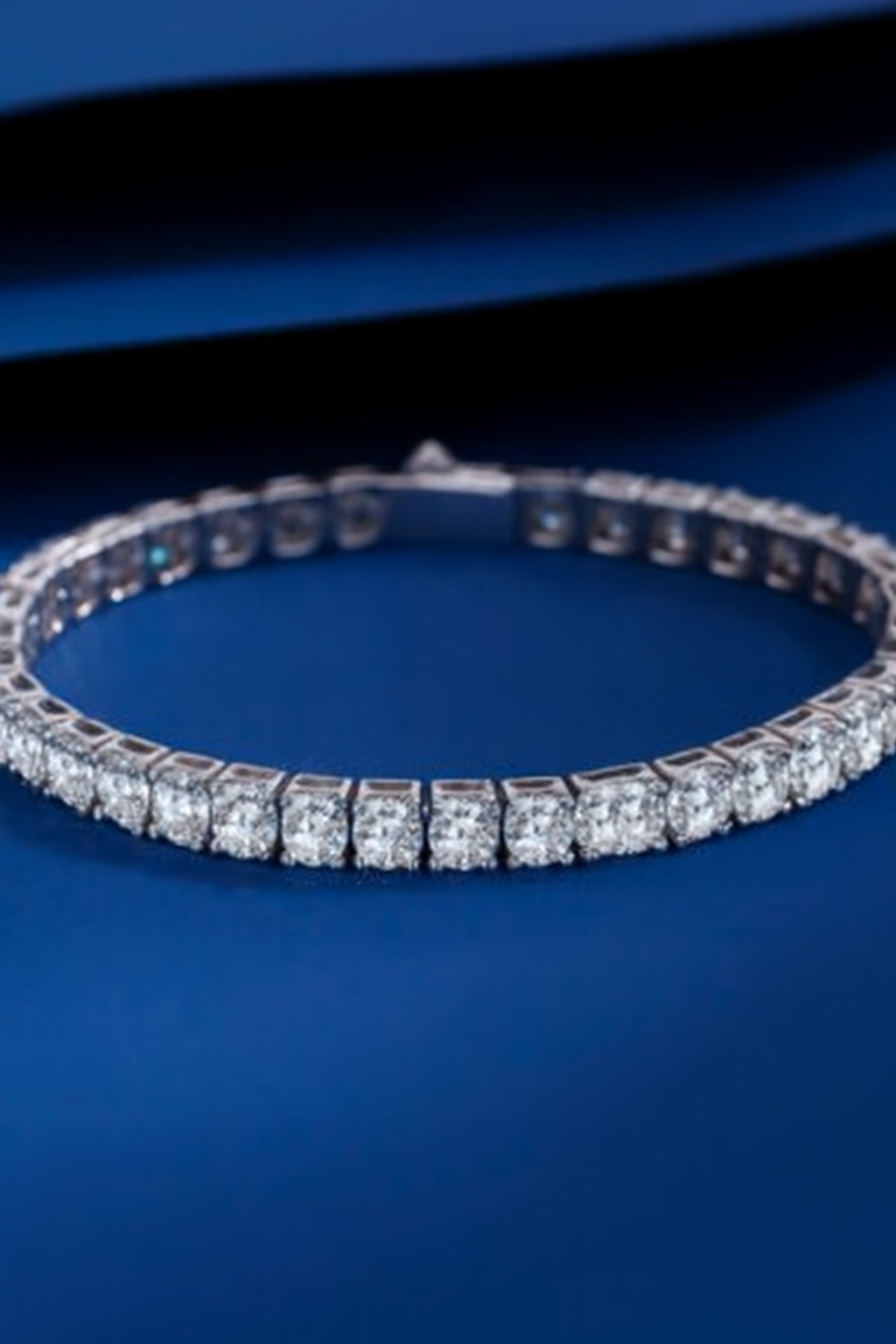Luxury Zircon Tennis Bracelet — High-End Copper Inlaid Women's Jewelry Gift