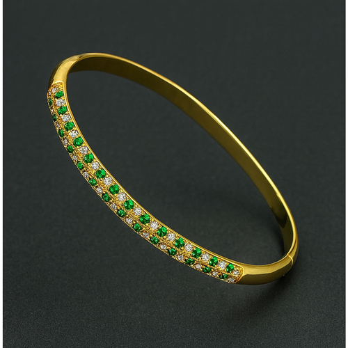 Exquisite Multicolor Zirconium Buckle Bracelet — European Luxury Design