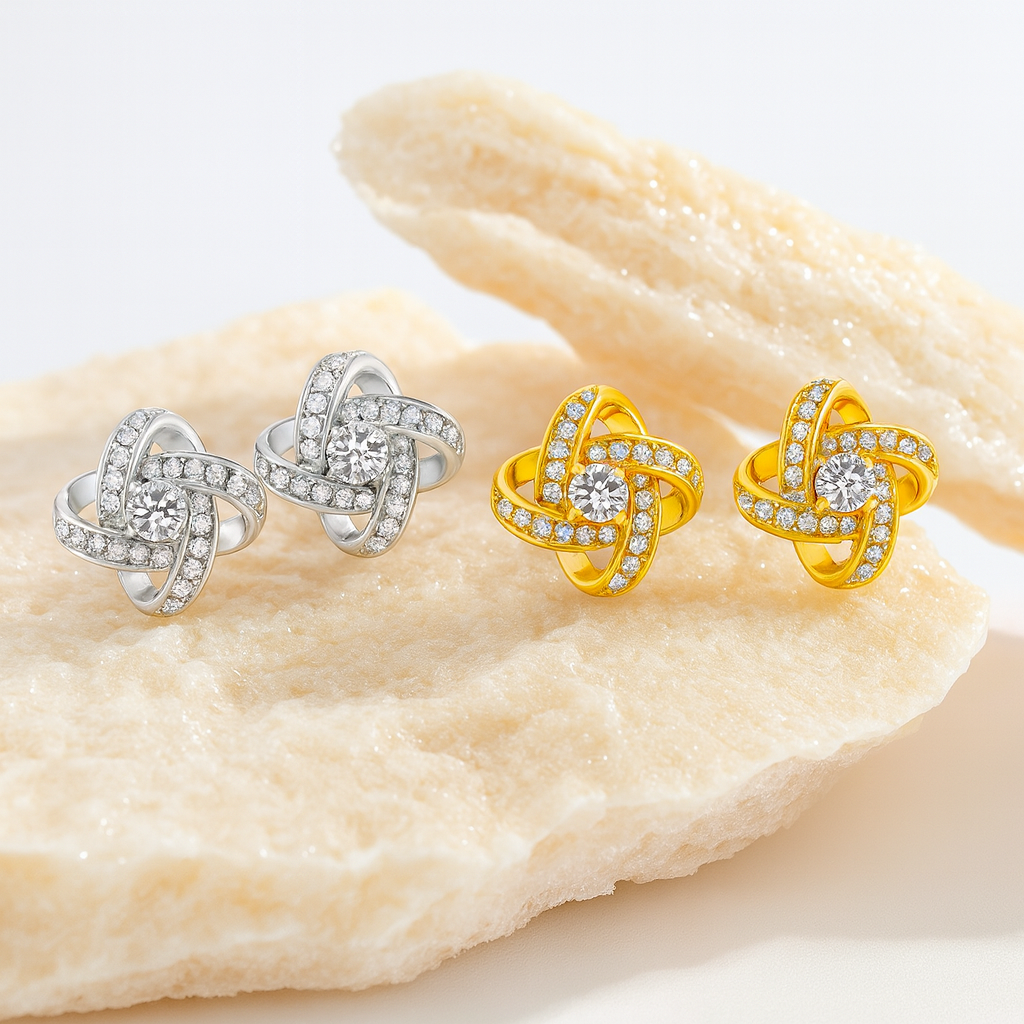 Cross Border Fragrant Four Leaf Clover Earnail Necklace Set Jewelry Gift