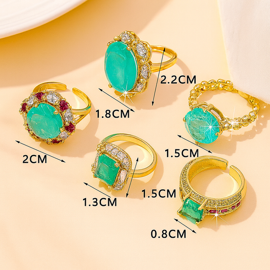 Emerald Red Corundum Contrasting Diamond Ring