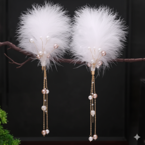 Fairy Tassel Feather Clip – Ancient Style Hair Accessory
