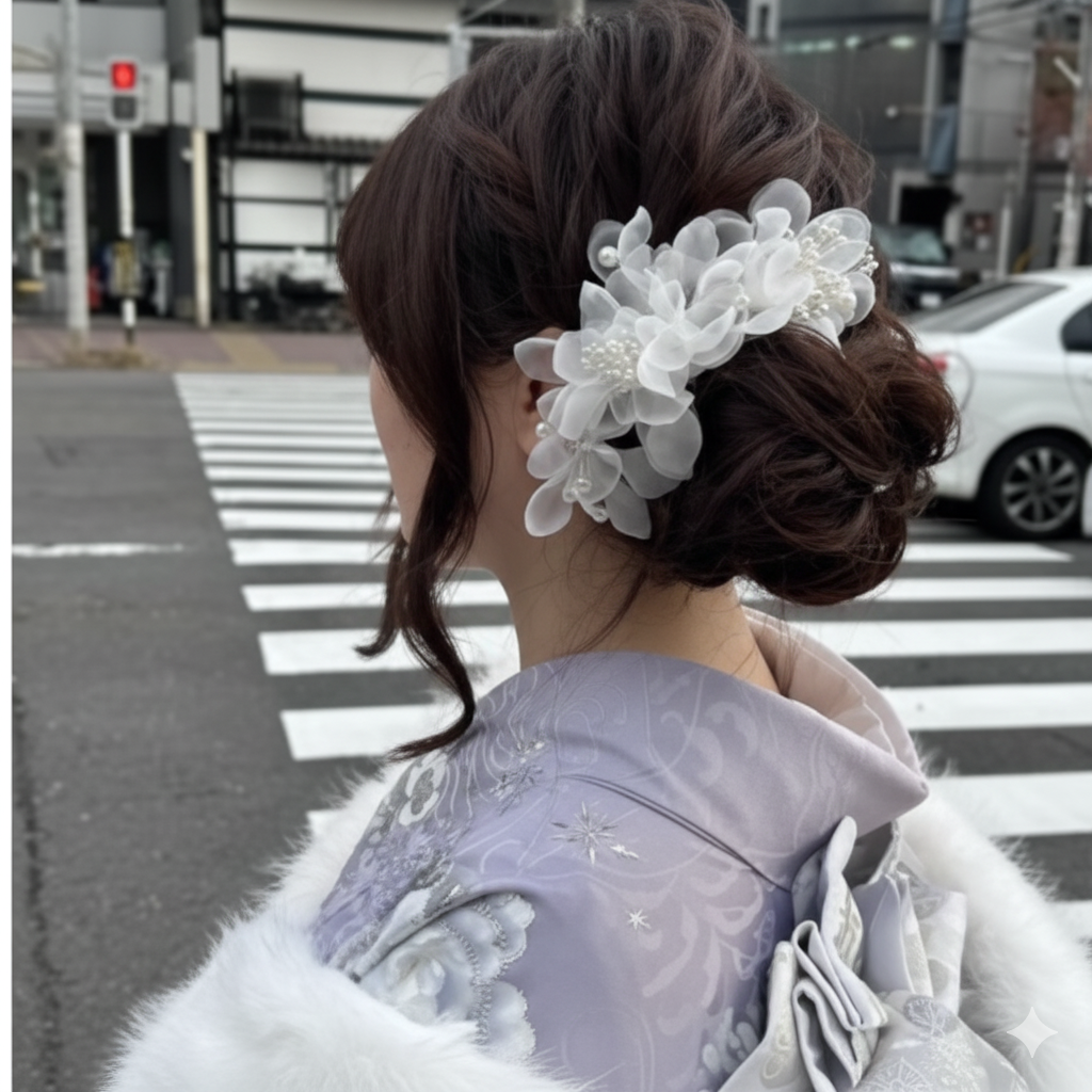 Handmade Hair Accessories — Summer Pink Floral Headpiece