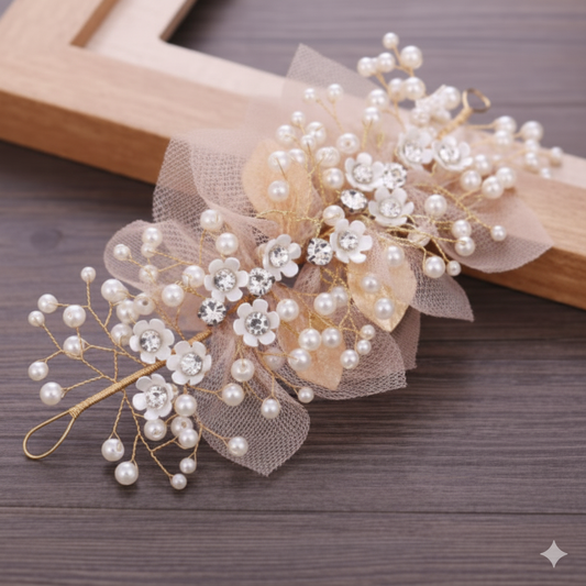 Head Flower Girl – Flower Headband / Handmade Floral Headwear