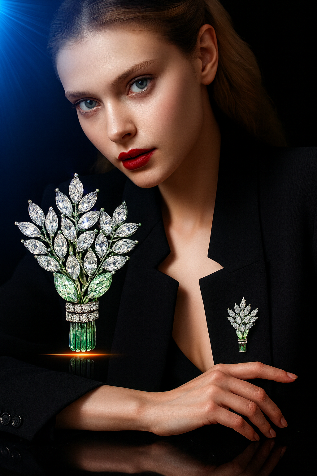 Lavender Brooch Temperament High-End Bouquet Niche Chest Flower Brooch Accessory