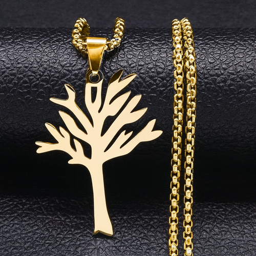 Tree of Life Necklace Stainless Steel Titanium Pendant Personalized and Versatile