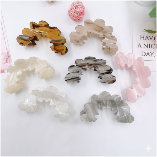 Wave Hollow Grasping Clip – Simple Temperament Design